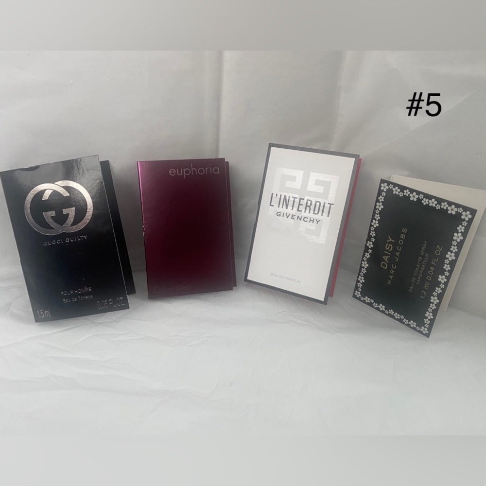 NEW Perfume Samples Gucci Guilty, Euphoria, Daisy, L’Interdit Givenchy